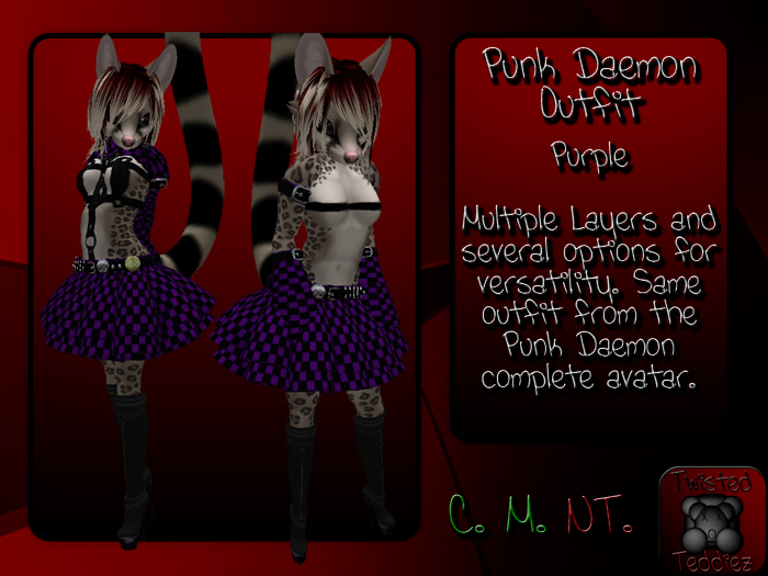 {T.t} Punk Daemon Outfit - Purple