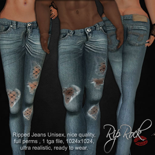 RipRock -  Ripped jeans Unisex
