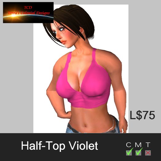 TCD Half-Top Violet