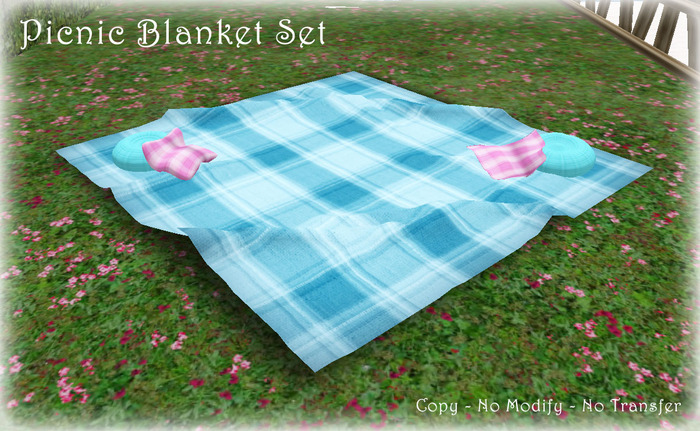 Picnic blankets (blue) 
