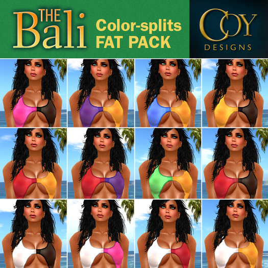 ****COY - The Bali - Keyhole Swimsuit - Splits FATPACK (Boxed)
