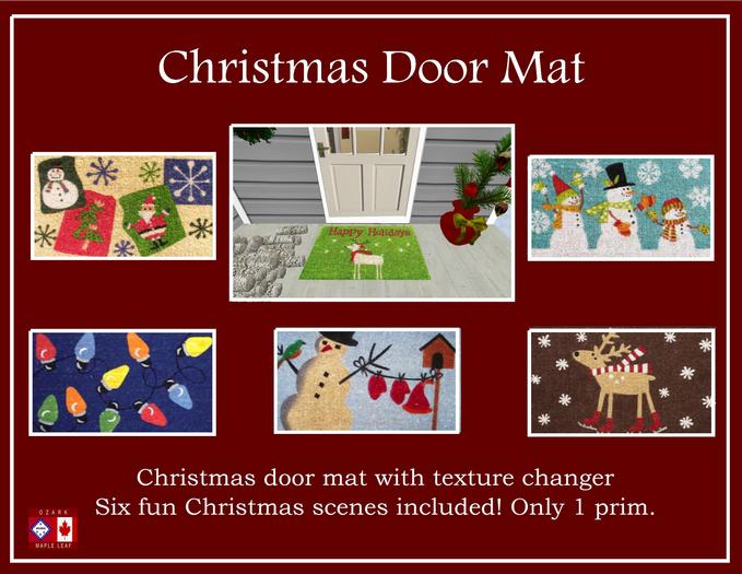 CHRISTMAS DOOR MAT with texture changer