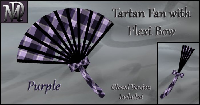 Purple Tartan Fan