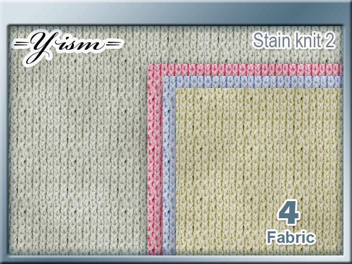=Y= Stain knit 2 (Light stain)