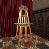 Victorian Dark Gold Easel (Staffelei / Drawing Stand)