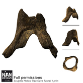 Hollow Tree Trunk Tunnel Cave Full Permission Sculpted Kit