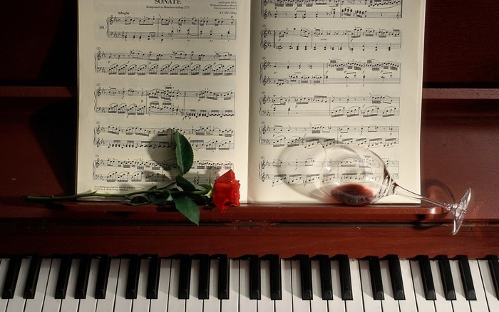 Great poster texture musica vino y amor-1440x900 