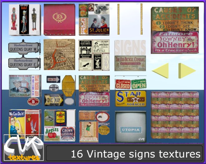 16 Vintage signs textures