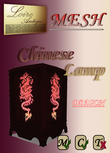 MESH Chinese Lamp 'Dragon'
