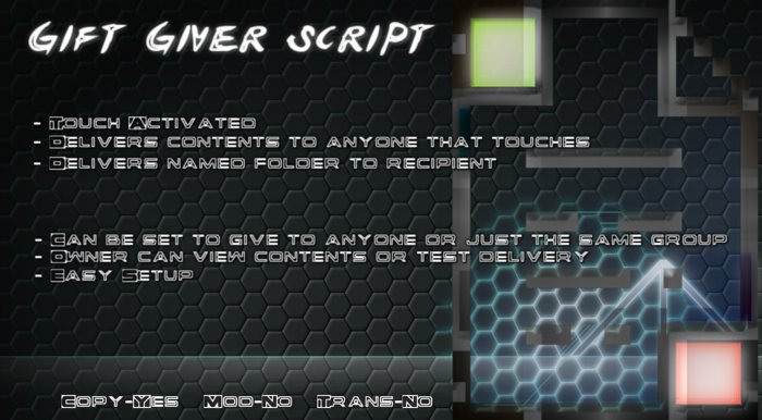 :: Group Gift Giver Script :: Give to Group only or Anyone