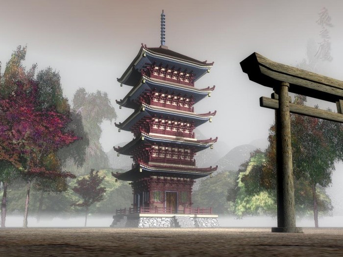 Great poster texture templo japones-1024x768