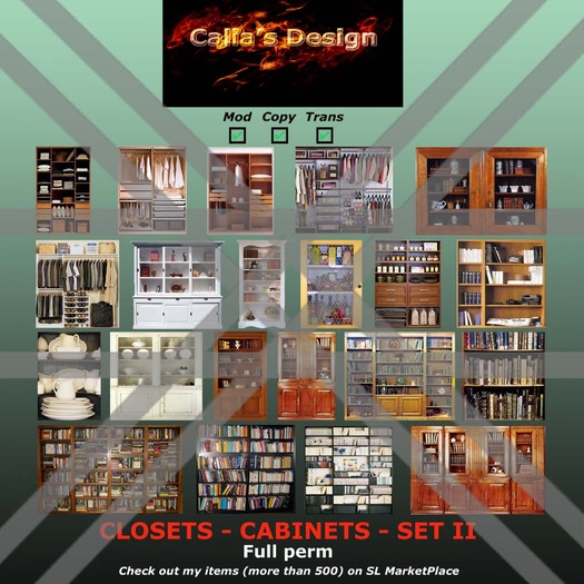 Closets - Cabinets - Set II - Full perm