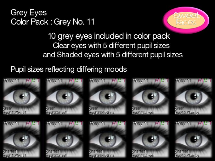Grey Eyes Color Pack : Grey No. 11
