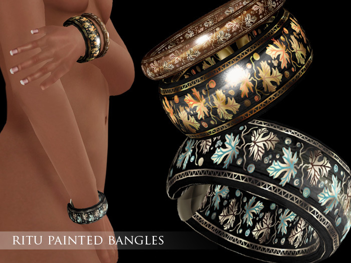 Zaara : Ritu painted cuff 