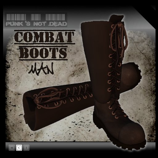 --[ PnD ]-- Combat Boots Man Black