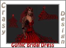GOTHIC BRIDAL DRESS BOXED