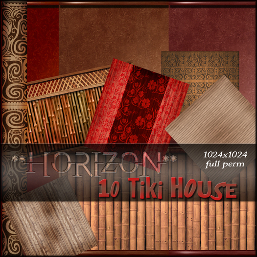 **Horizon** tiki (10 textures full perm)