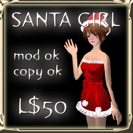 santa girl box