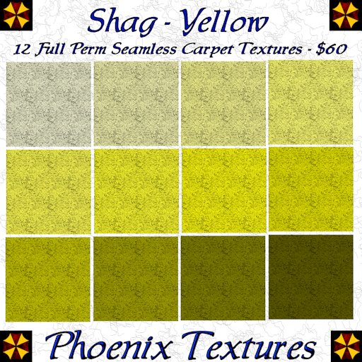 Phoenix Textures - Shag Yellow