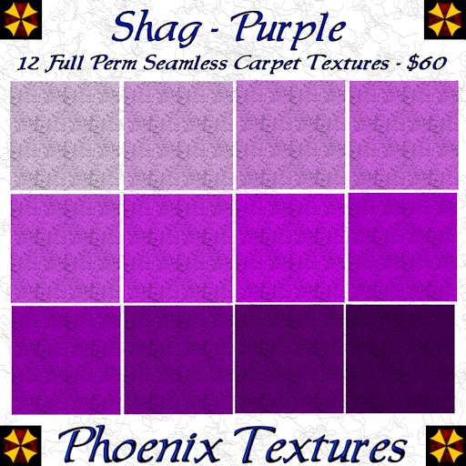 Phoenix Textures - Shag Purple