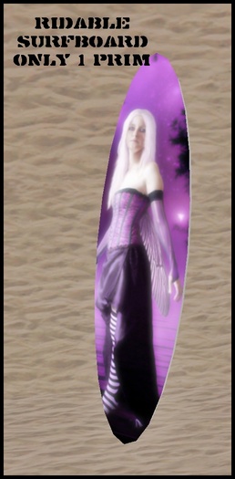 Surfboard Purple Fairy