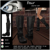 << PURE >> Pure Shoes - Telly in Black [inworld price 99L$]