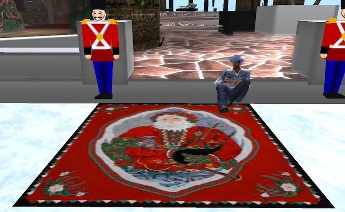 Christmas Scottish Santa Warm Quilt