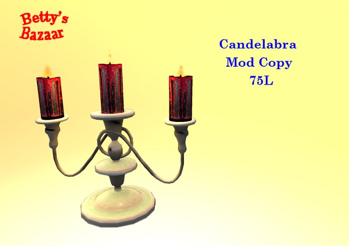 Betty's Bazaar Candelabra
