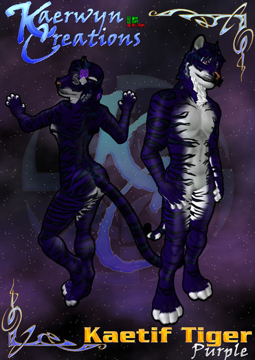 Kaerwyn Creations Kaetif Tiger - Purple
