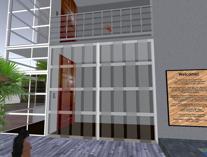 3 prim SoHo Style Automatic Sliding Doors with Sensor, Copy/Mod