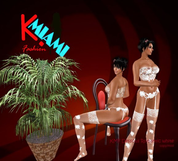KMF Romantic Dessous - white