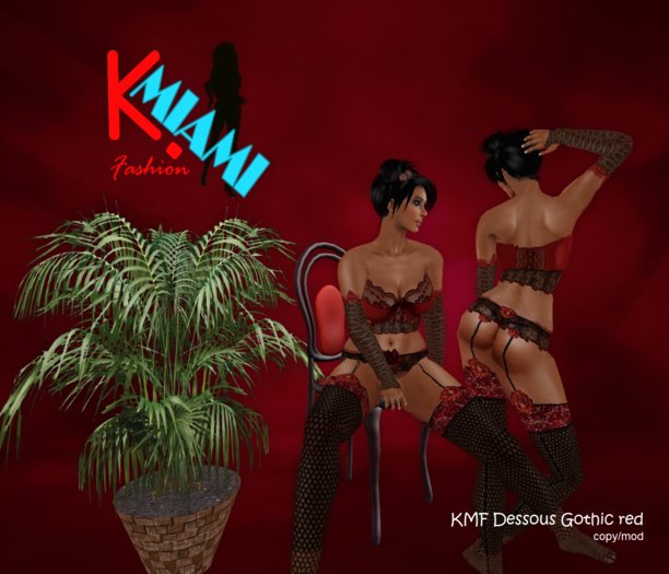 KMF Gothic Dessous red