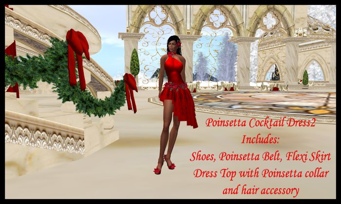 Poinsetta Cocktail Dress2