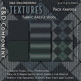 [FAW004] 6 512px Seafoam Green and Blue Argyle Wool Knit Fabric Textures for Sweater Scarf Hat Socks by E&D ENGINEERING