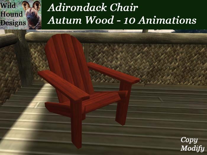 [WHD] -- Adirondack Chair - Autum Wood