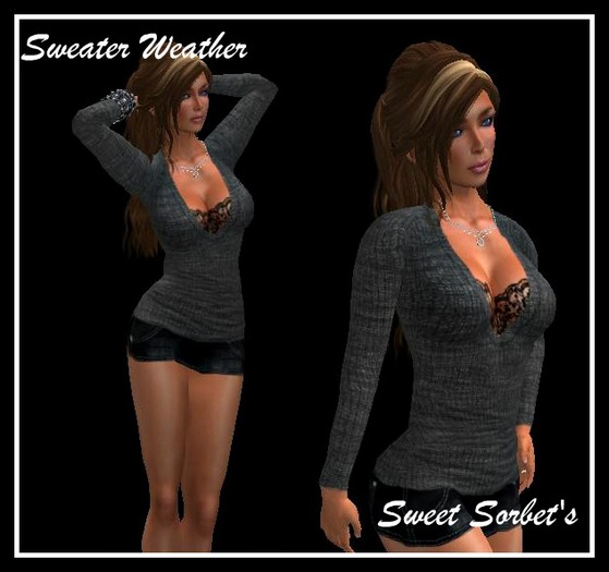 Sweet Sorbet's Sweater Weather - Black