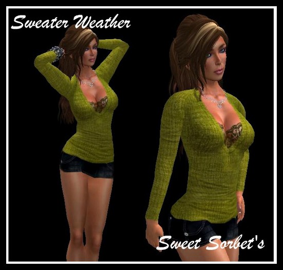 Sweet Sorbet's Sweater Weather - Green