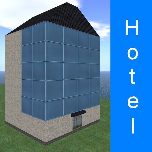 Hotel (boxed). Only 14 prims!
