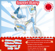 Sweet Baby - Glitter Bike White Blue
