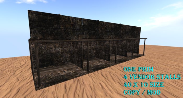 4-Stall Vendor Row