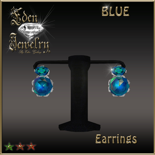 EARRINGS BLUE