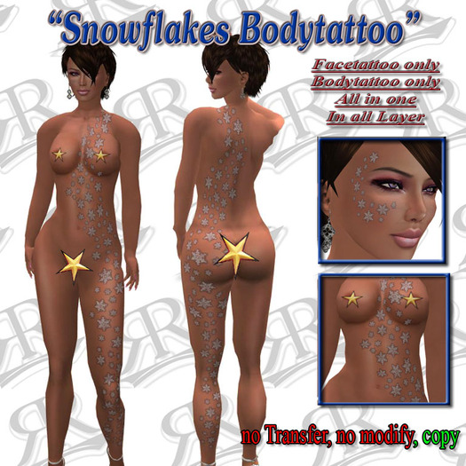::RR:: "Promo" Snowflakes Bodytattoo