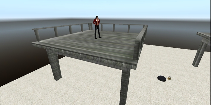 TM 10 Meter Dock with Rails - Low Prim