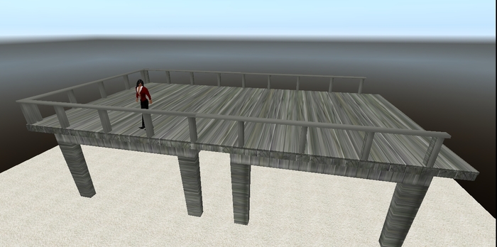 TM 20 Meter Dock with Full Rails - Low Prim