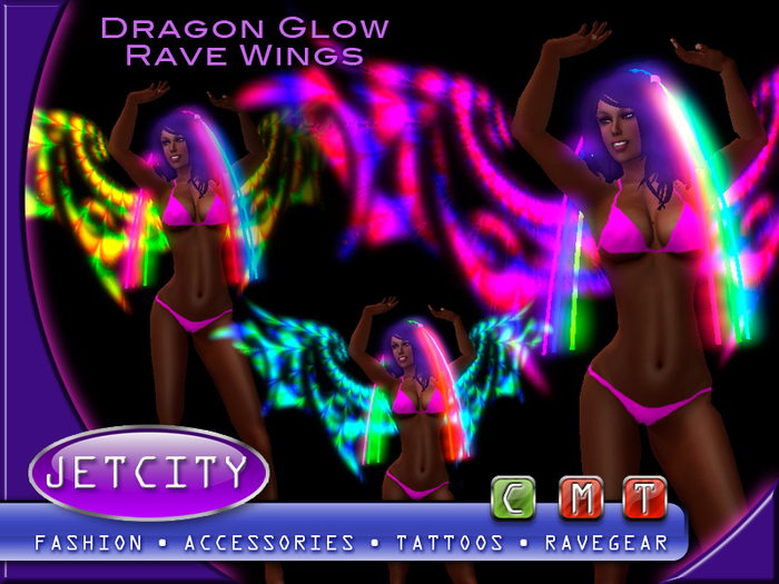 JETCITY - Dragon Glow Rave Wings