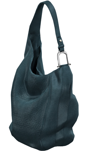 Maitreya Mesh Leather Satchel * Cerulean