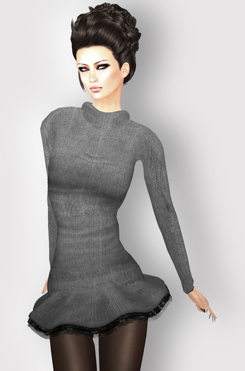 [nn] -KNITDRESS -grey *discount*