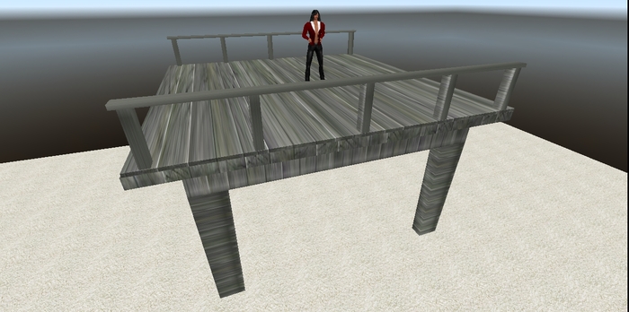 TM 10 Meter Dock with Side Rails - Low Prim