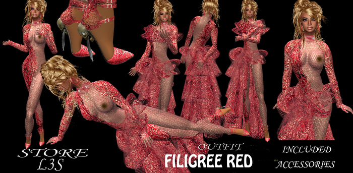 [ L3S ] FILIGREE RED