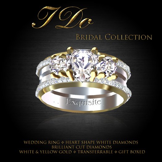Exquisite I Do Bride's Wedding RIng